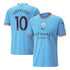 Jack Grealish Manchester City Puma jersey in sky blue with number 10 and Etihad Airways logo
