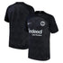 Eintracht Frankfurt away jersey 2022 in black with patterned design and sponsor logo by Jerseyteamsworld