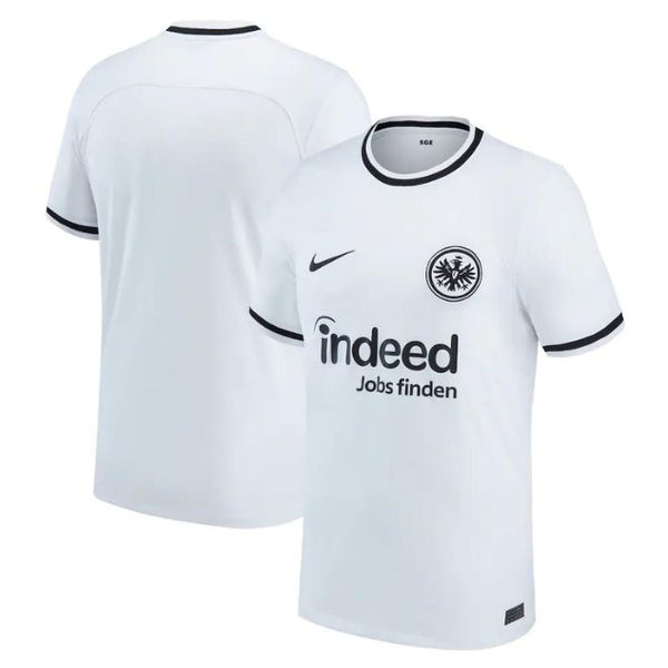 Eintracht Frankfurt home jersey 2022 23 in white with black trim and team logo by Nike