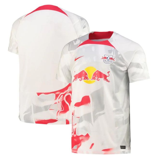 Red Bull Leipzig home jersey 2022 by Jerseyteamsworld in white with red and yellow accents